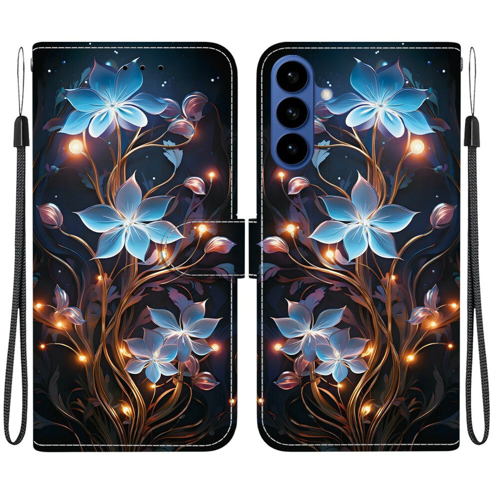 (Small Lantern Flower) For Samsung Galaxy A57 5G Case Pattern Printing Leather Flip Wallet Phone Cover With Lanyard 6914296822762
