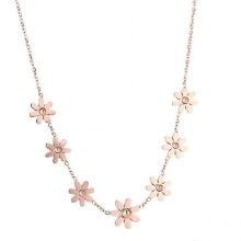 Collana con ciondolo girasole e margherita, catena elegante e semplice per donna, gioiello per festa e regalo