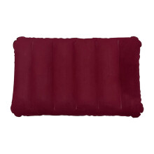 Outdoor Inflatable Pillow PVC Support 41x26cm Suitable-Wine Red
