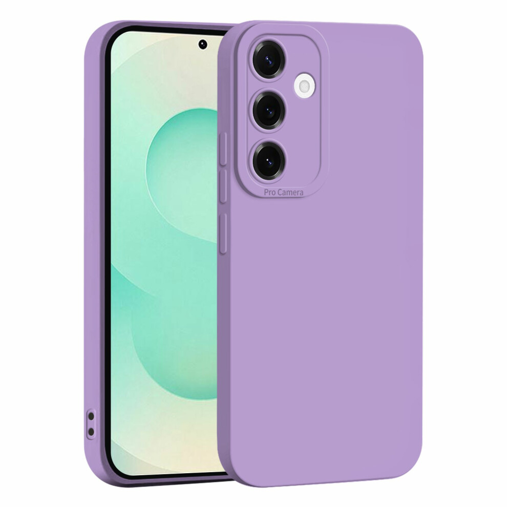 (Purple) For Samsung Galaxy S25+ Case Precise Camera Cutouts Soft Tpu Shockproof Phone Cover Purple 6914298913611