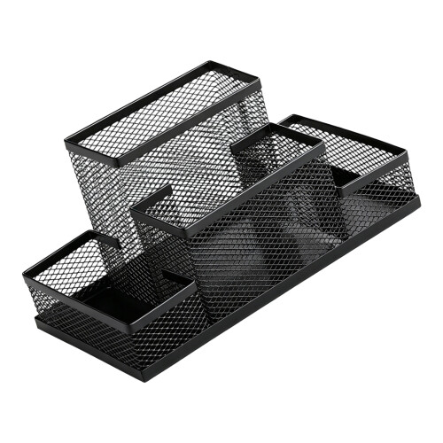 Multifunctionele desktop-penorganizer Metalen-Vier roosters