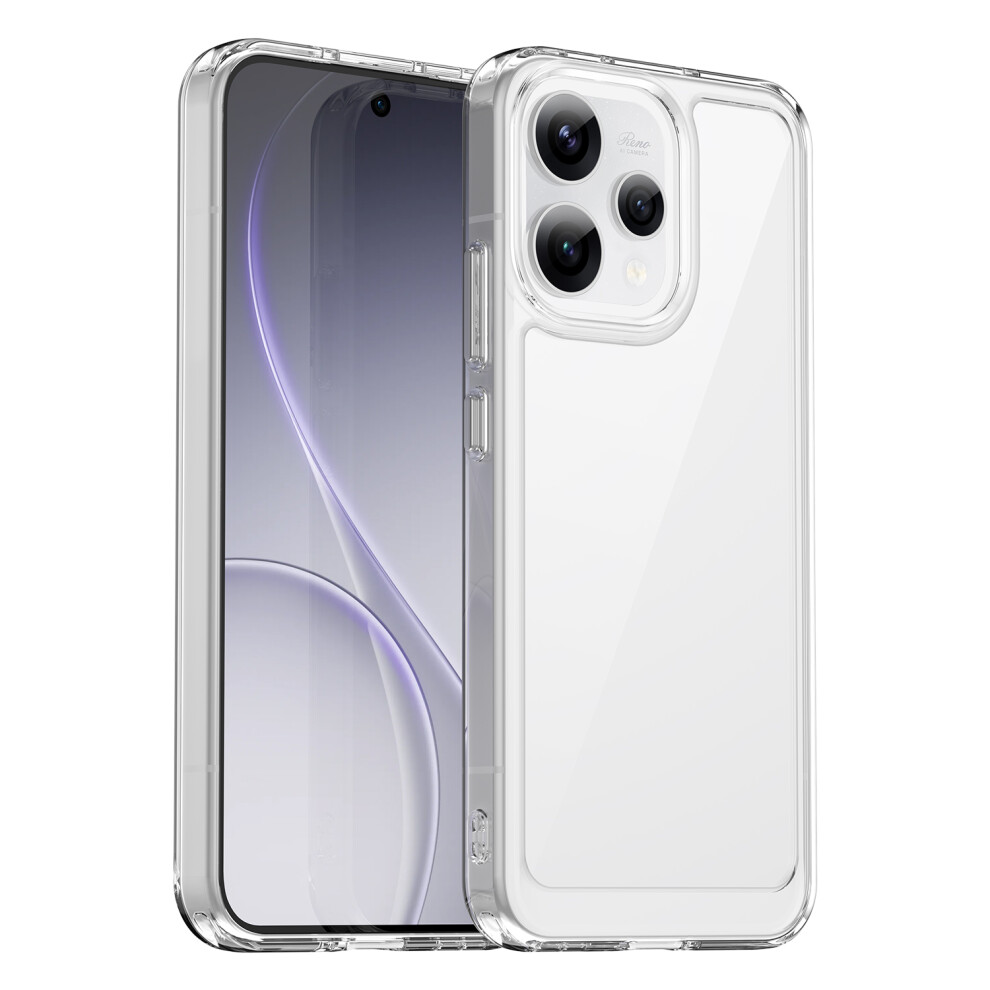 (Transparent) Phone Case For Oppo Reno15 5G (Global) / Reno15c 5G (China) Tpu + Acrylic Protective Clear Phone Cover 6914296398519