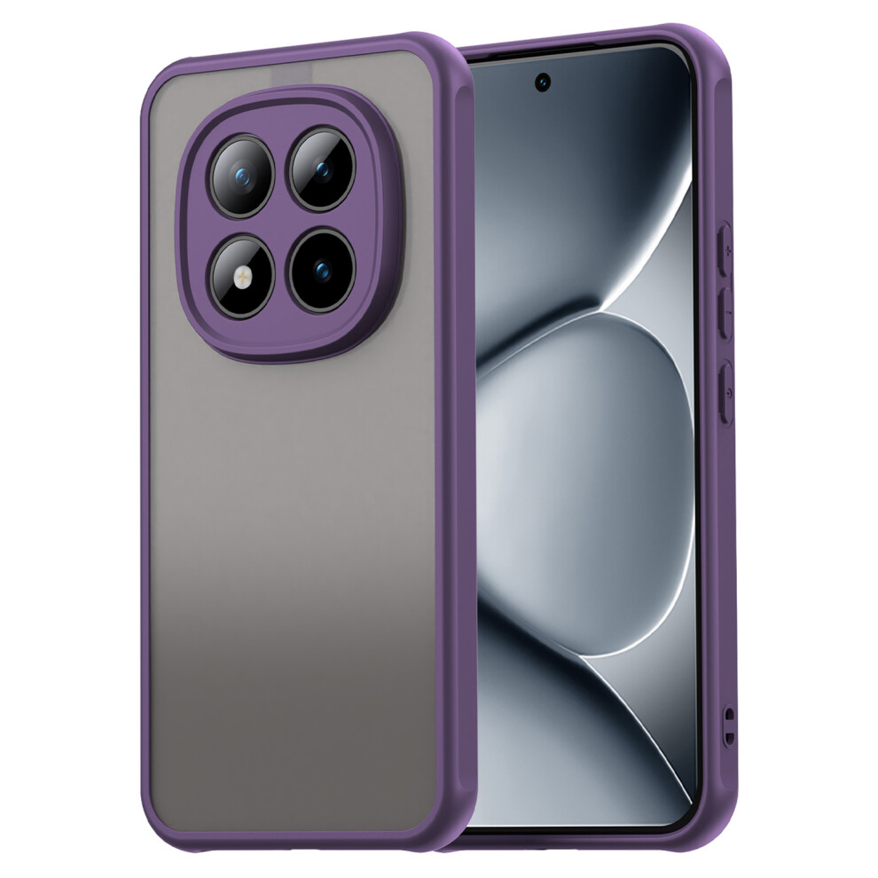 (Purple) Phone Case For Xiaomi Poco M8 Pro 5G / Redmi Note 15 Pro+ 5G (Global) Drop Proof Airbags Frosted Translucent Pc + Tpu Purple 6914298423103