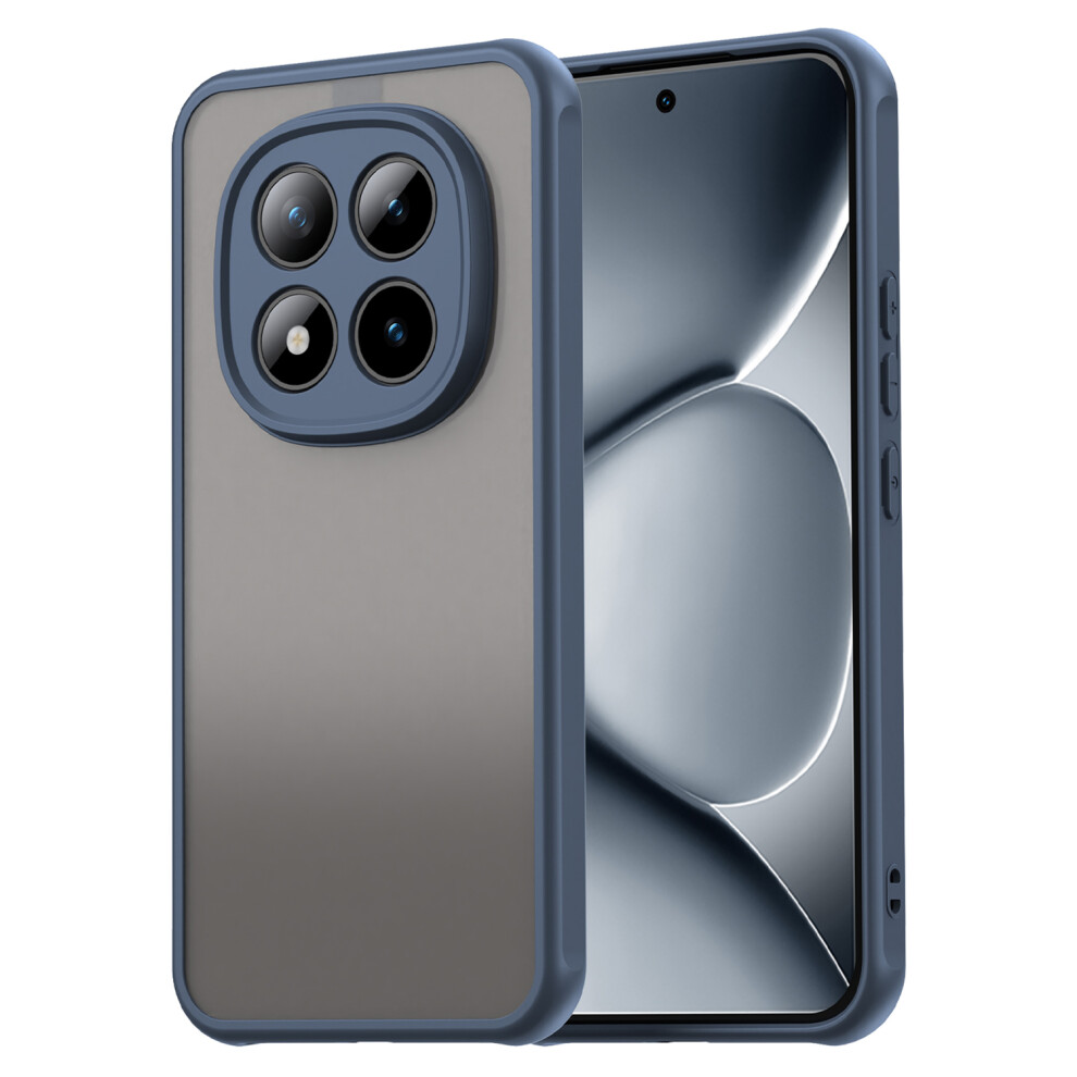 (Blue) Phone Case For Xiaomi Poco M8 Pro 5G / Redmi Note 15 Pro+ 5G (Global) Drop Proof Airbags Frosted Translucent Pc + Tpu Blue 6914294375307