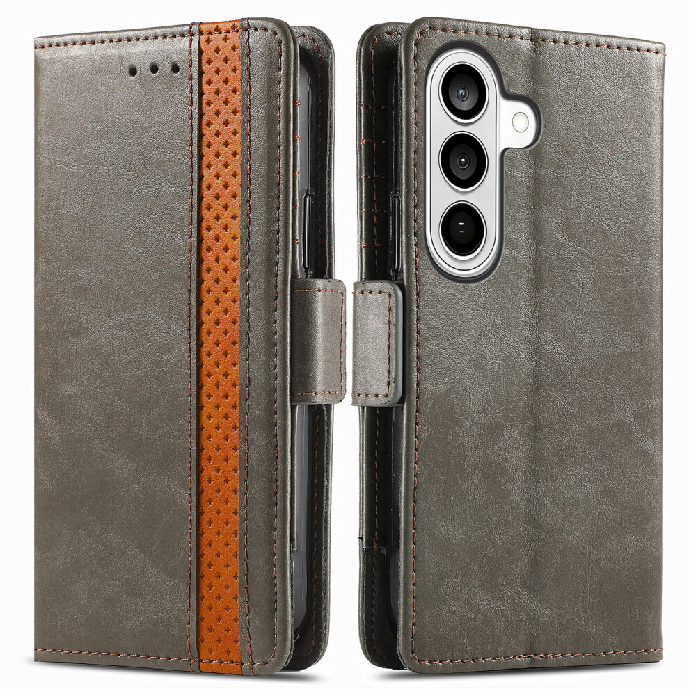 (Grey) For Samsung Galaxy A57 5G Phone Cases Pu Leather Cover Stand With Rfid Blocking Wallet Grey 6914292522390