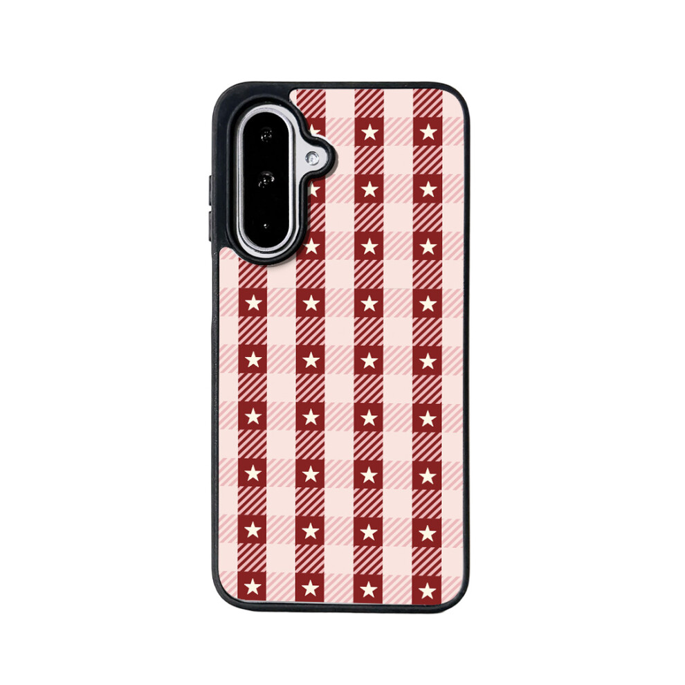 (Star Grid) For Samsung Galaxy A57 5G Magnetic Case Eycase Grid Series Edge Tpu + Acrylic Cover Black 6914290141081