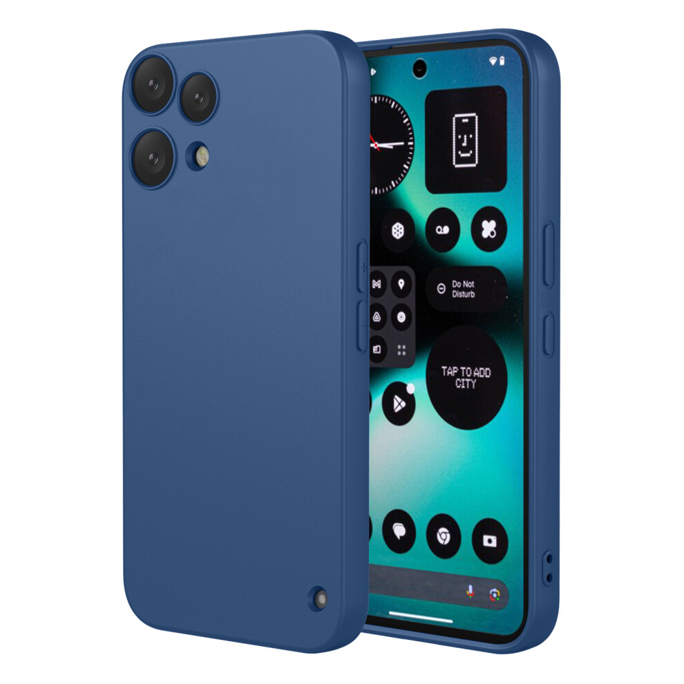 (Blue) For Nothing Phone (3A) Lite 5G Case Liquid Silicone Feel Soft Tpu Protective Phone Cover Blue 6914296018882