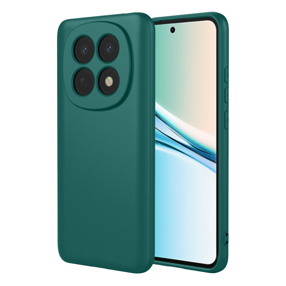 (Blackish ) For Xiaomi Redmi Note 15 5G (Global) / Poco M8 5G Case Liquid Silicone Feel Soft Tpu Protective Phone Cover Green 6914293510631