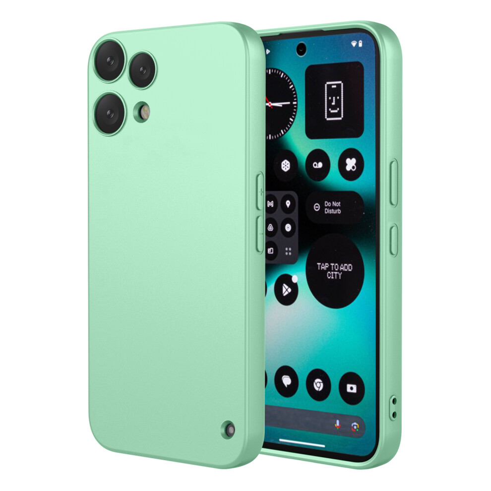 (Matcha ) For Nothing Phone (3A) Lite 5G Case Liquid Silicone Feel Soft Tpu Protective Phone Cover Green 6914298239889