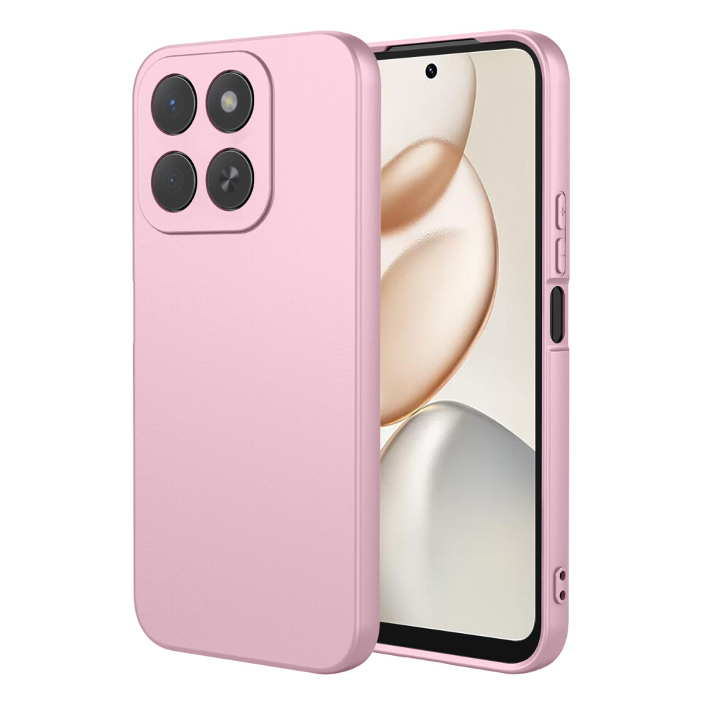 (Pink) For Honor 400 Smart 5G / X7d 4G Case Liquid Silicone Feel Soft Tpu Protective Phone Cover Pink 6914292082177