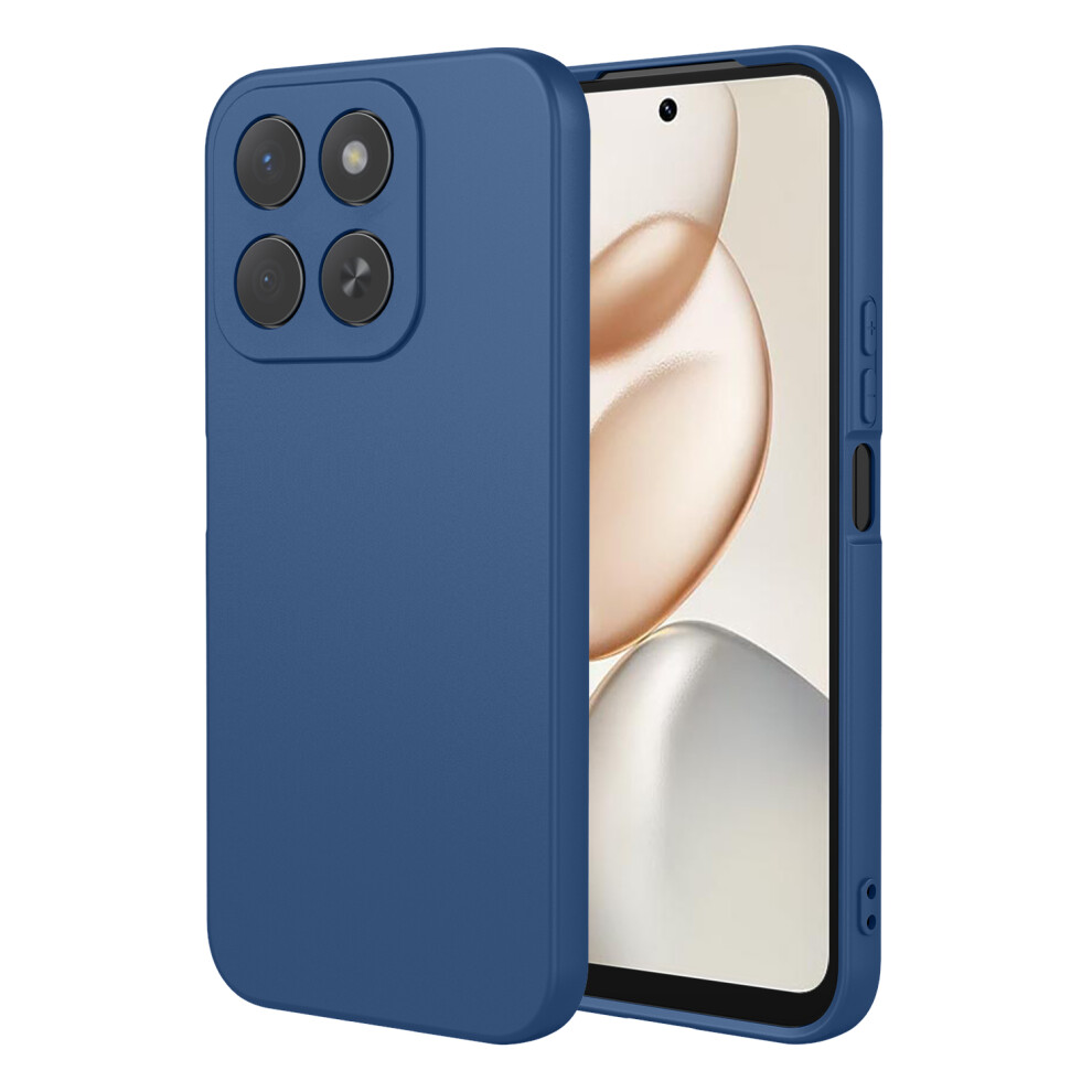 (Blue) For Honor 400 Smart 5G / X7d 4G Case Liquid Silicone Feel Soft Tpu Protective Phone Cover Blue 6914292581892