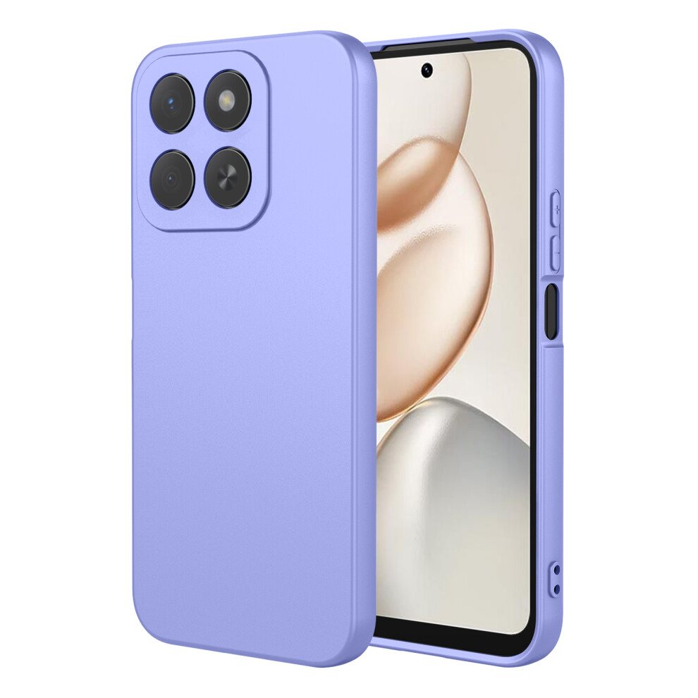 (Purple) For Honor 400 Smart 5G / X7d 4G Case Liquid Silicone Feel Soft Tpu Protective Phone Cover Purple 6914292939570