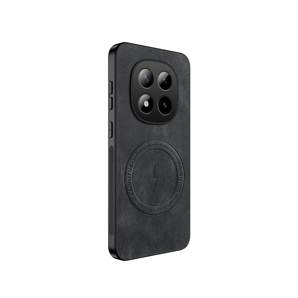 (Black) Wanlonfeng For Xiaomi Redmi Note 15 4G (Global) Magnetic Case Sd1 Series Nappa Texture Pc Tpu Phone Cover Black 6914298604175