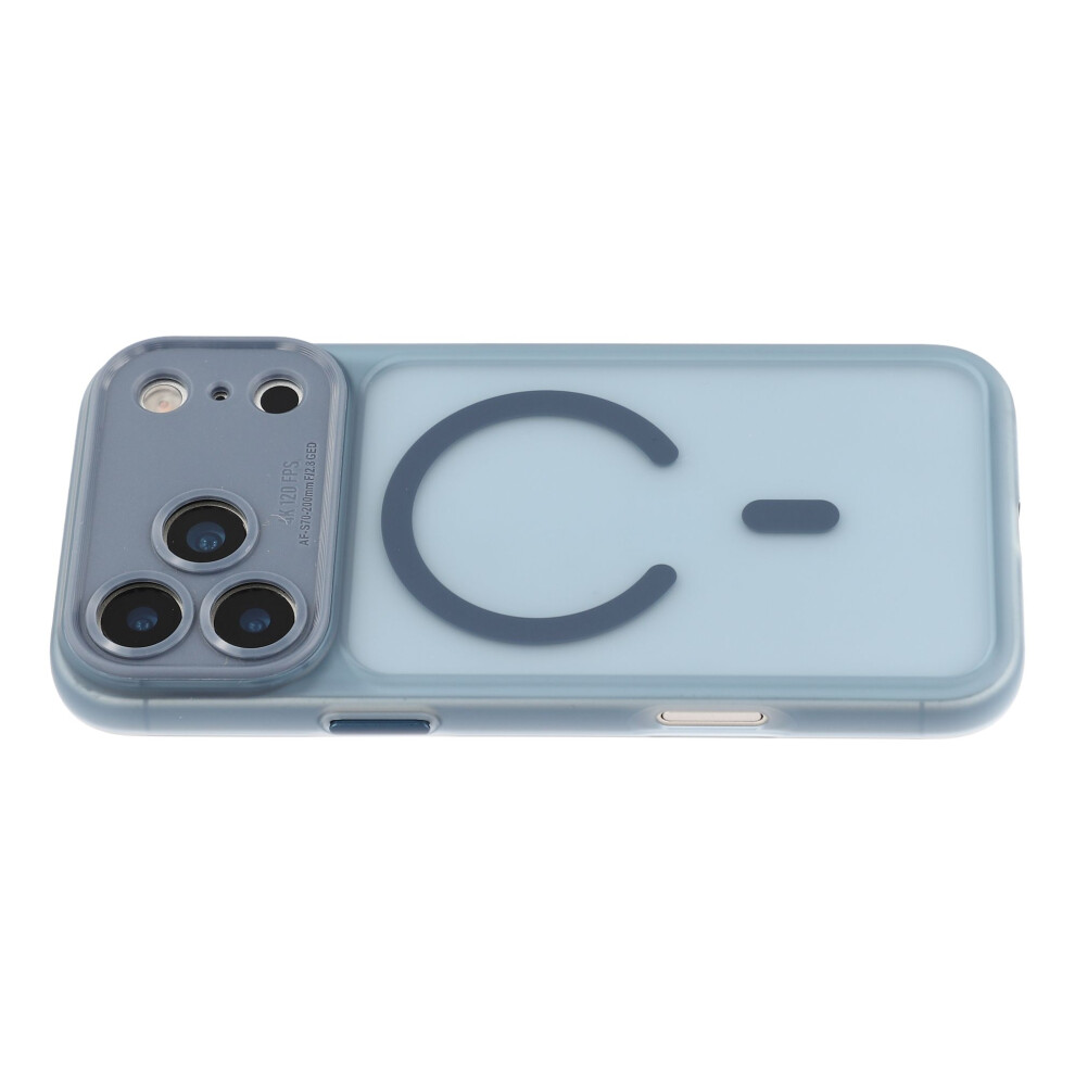 (Blue) For Iphone 17 Pro Case With Detachable Camera Cover Skin Touch Matte Pc Phone Cover Compatible With Magsafe Blue 6914298161524