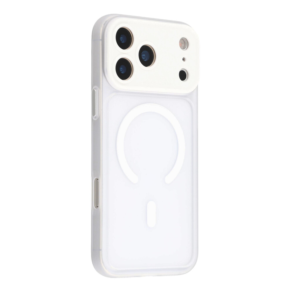(White) For Iphone 17 Pro Case With Detachable Camera Cover Skin Touch Matte Pc Phone Cover Compatible With Magsafe White 6914291697761