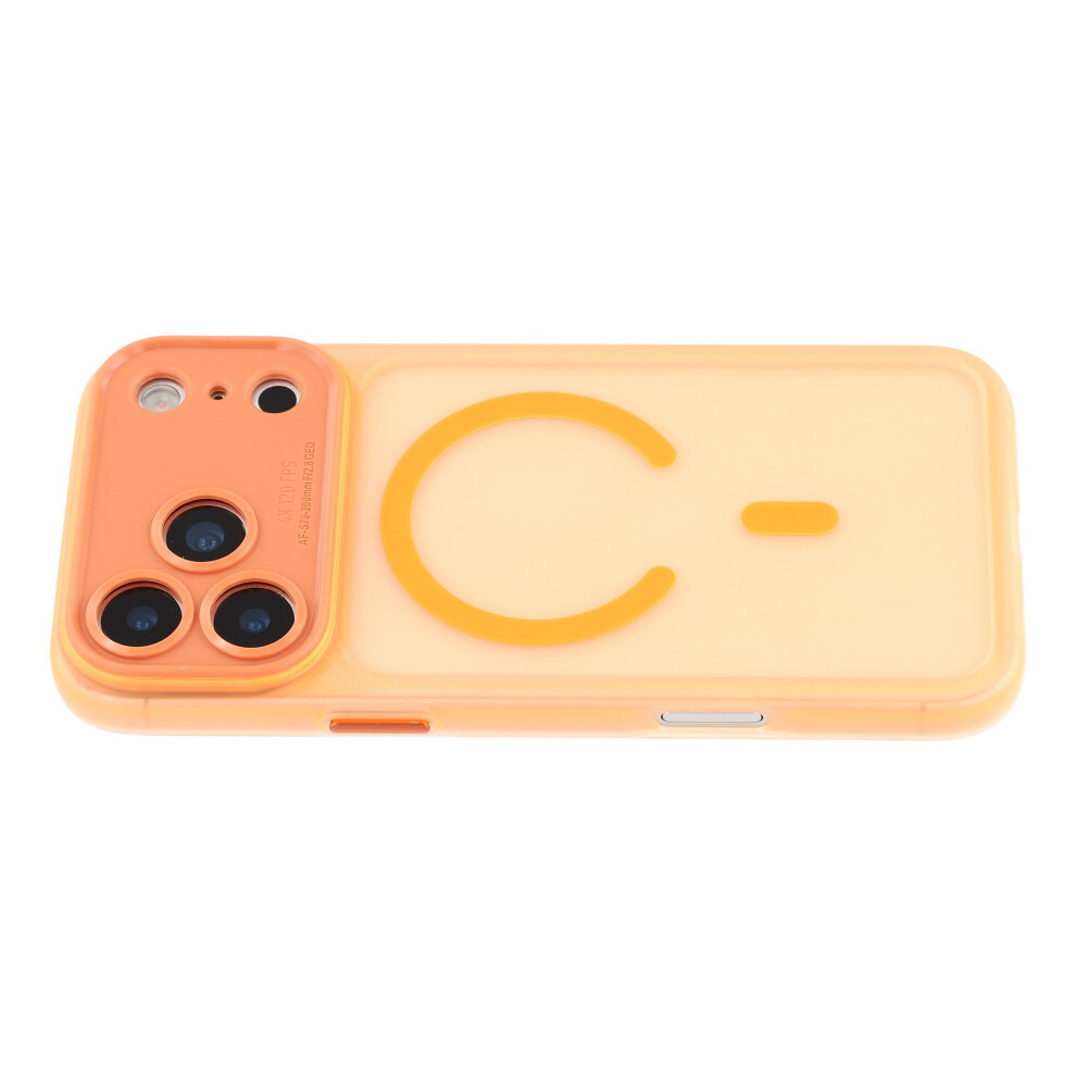 (Orange) For Iphone 17 Pro Case With Detachable Camera Cover Skin Touch Matte Pc Phone Cover Compatible With Magsafe Orange 6914291125929