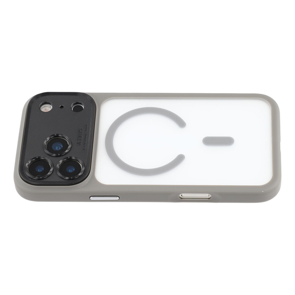 (Grey) For Iphone 17 Pro Case With Detachable Camera Cover Skin Touch Tpu Pc Phone Cover Compatible With Magsafe Grey 6914296157871