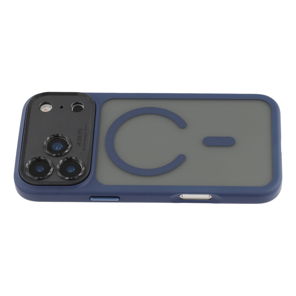 (Blue) For Iphone 17 Pro Case With Detachable Camera Cover Skin Touch Tpu Pc Phone Cover Compatible With Magsafe Blue 6914294267565