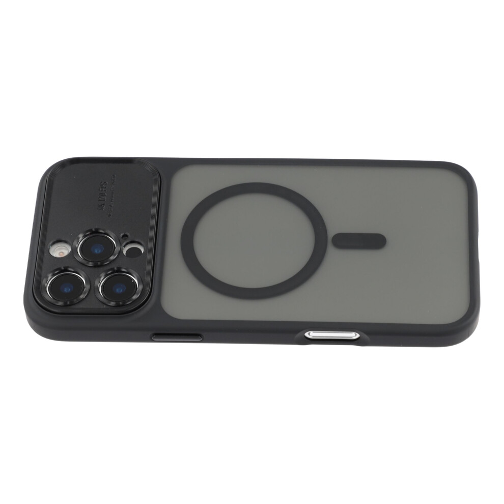 (Black) For Iphone 16 Pro Case With Detachable Camera Cover Skin Touch Tpu Pc Phone Cover Compatible With Magsafe Black 6914297136707