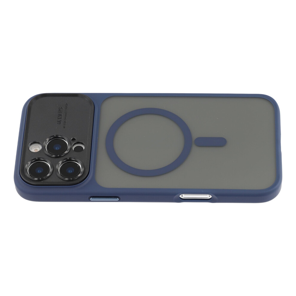 (Blue) For Iphone 16 Pro Case With Detachable Camera Cover Skin Touch Tpu Pc Phone Cover Compatible With Magsafe Blue 6914290545018