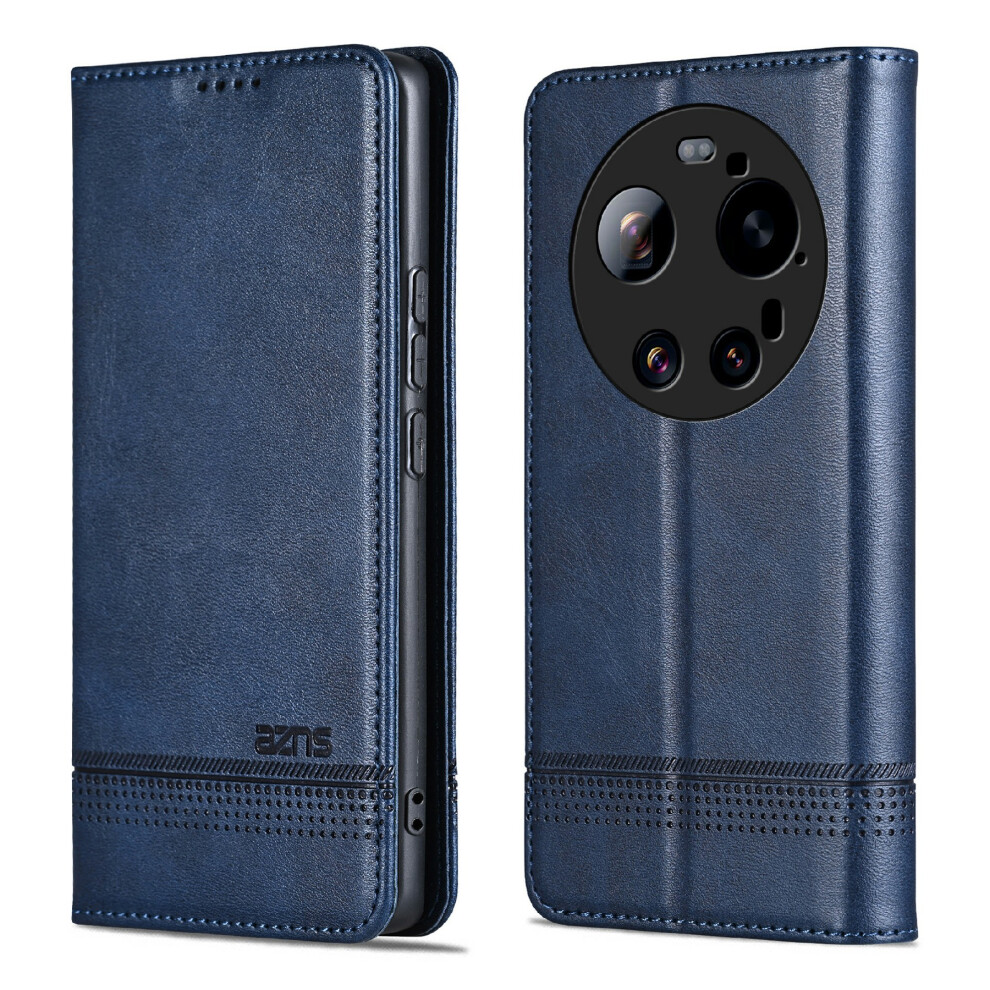 (Blue) For Xiaomi 17 Ultra 5G Case Cowhide Texture Pu Leather Wallet Phone Cover Blue 6914290514830