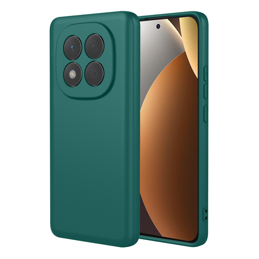 (Blackish ) For Xiaomi Redmi Note 15 Pro 4G (Global) Case Liquid Silicone Feel Soft Tpu Protective Phone Cover Green 6914294260177