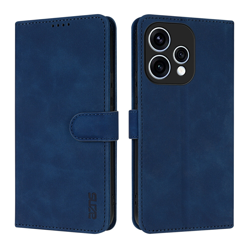 (Blue) For Oppo Reno15 5G (Global) / Reno15c 5G (China) Case Pu Leather Wallet Phone Cover Blue 6914299920649