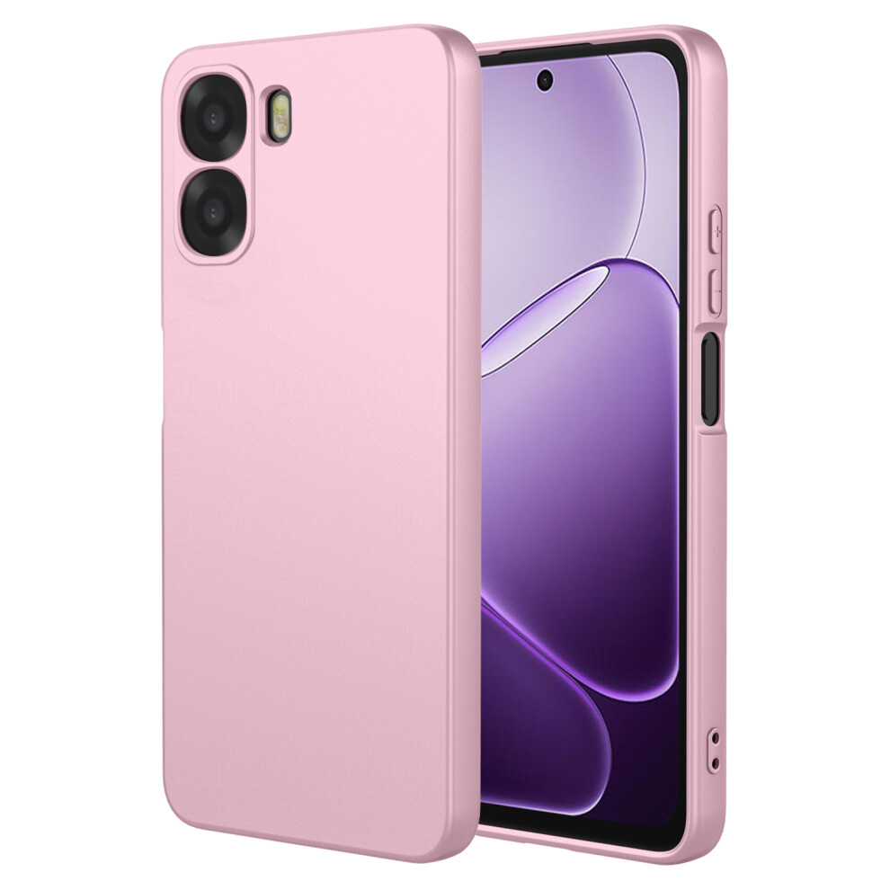 (Pink) Phone Case For Oppo A6x 5G / A6x 4G Liquid Silicone Feel Soft Tpu Protective Phone Cover Pink 6914294896536