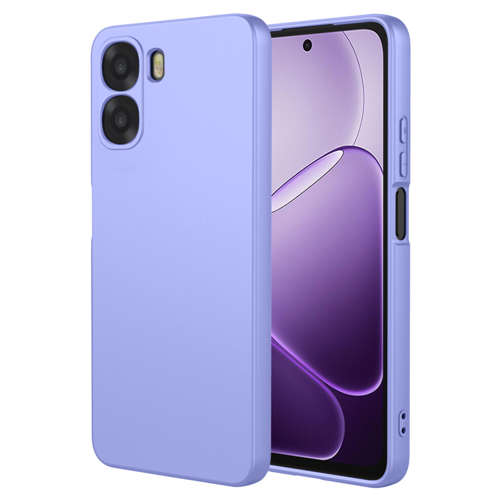 (Purple) Phone Case For Oppo A6x 5G / A6x 4G Liquid Silicone Feel Soft Tpu Protective Phone Cover Purple 6914299294757