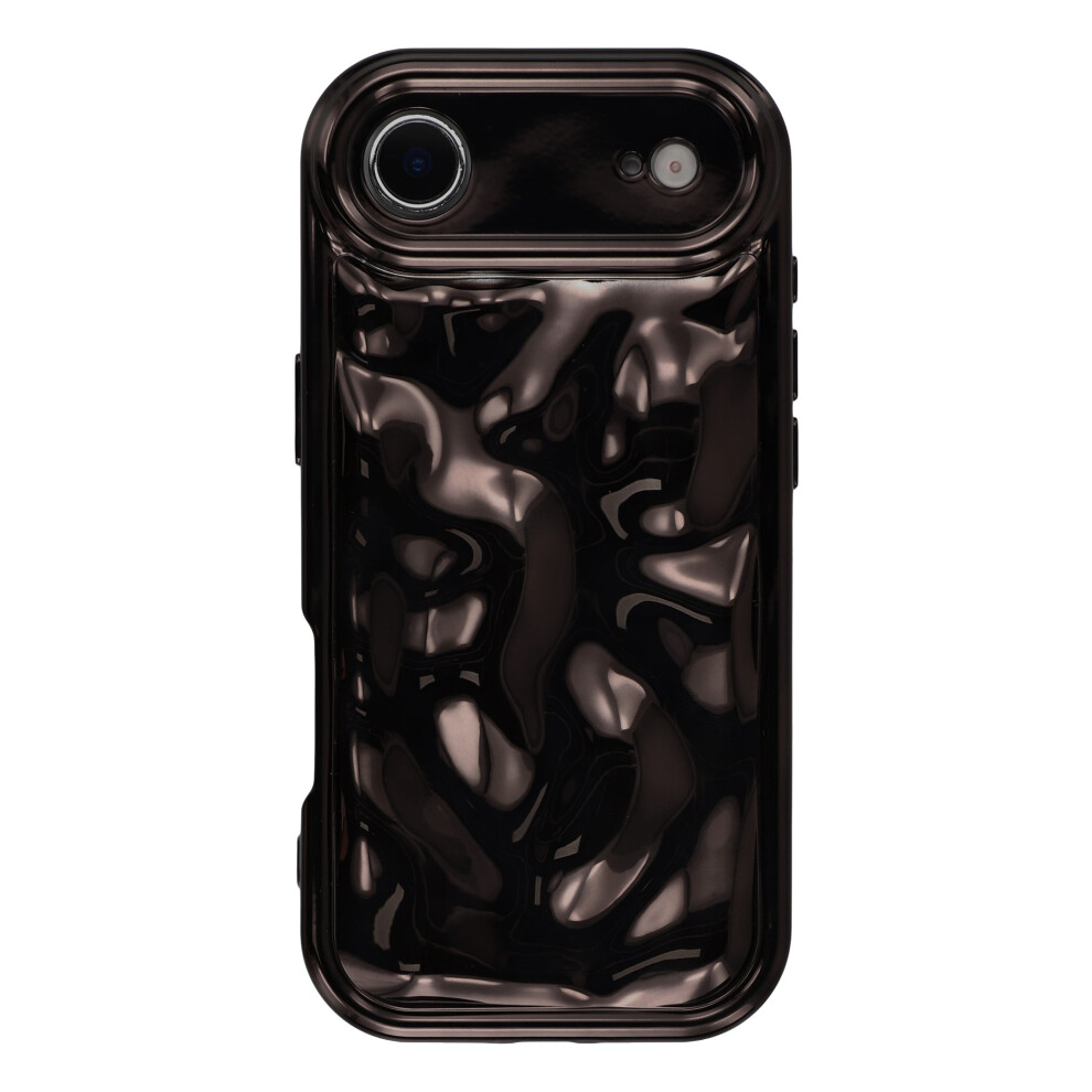 (Black) For Iphone Air Case Electroplated Tpu Shell Meteorite Texture Phone Cover Black 6914294565401