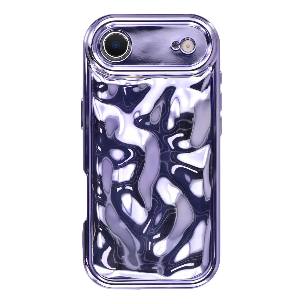 (Purple) For Iphone Air Case Electroplated Tpu Shell Meteorite Texture Phone Cover Purple 6914294525986