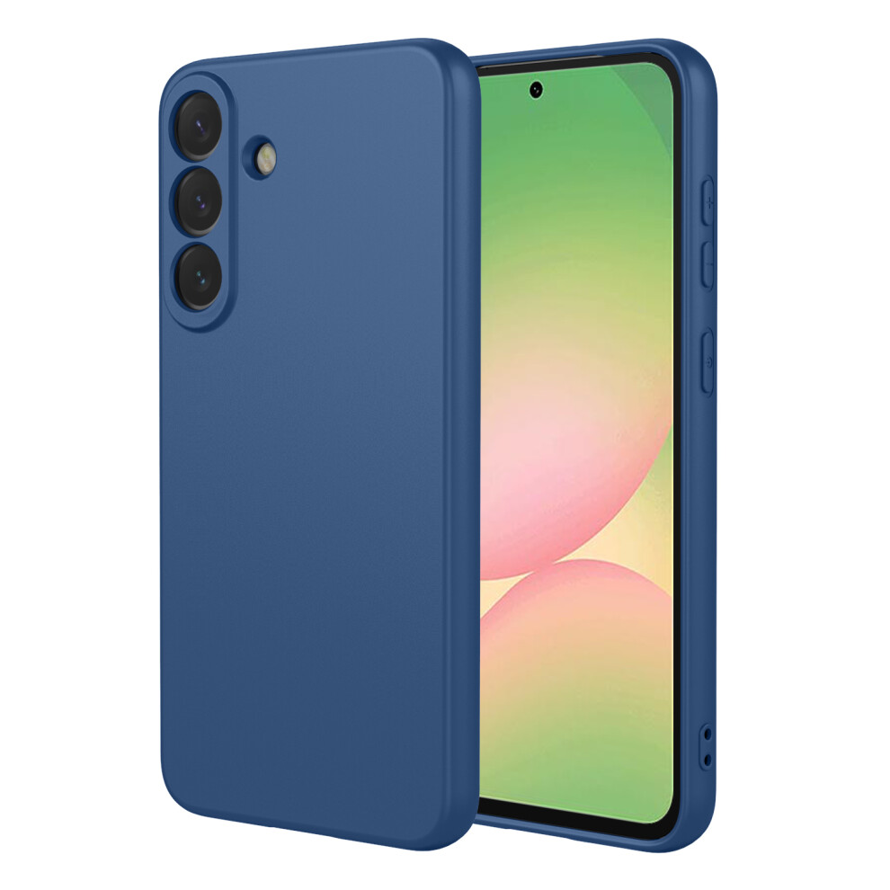 (Blue) For Samsung Galaxy A57 5G Case Liquid Silicone Feel Soft Tpu Protective Phone Cover Blue 6914295708814
