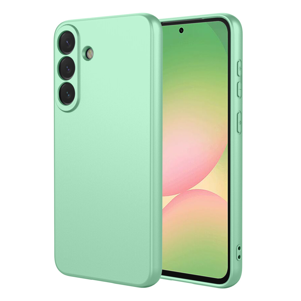 (Matcha ) For Samsung Galaxy A57 5G Case Liquid Silicone Feel Soft Tpu Protective Phone Cover Green 6914299296867
