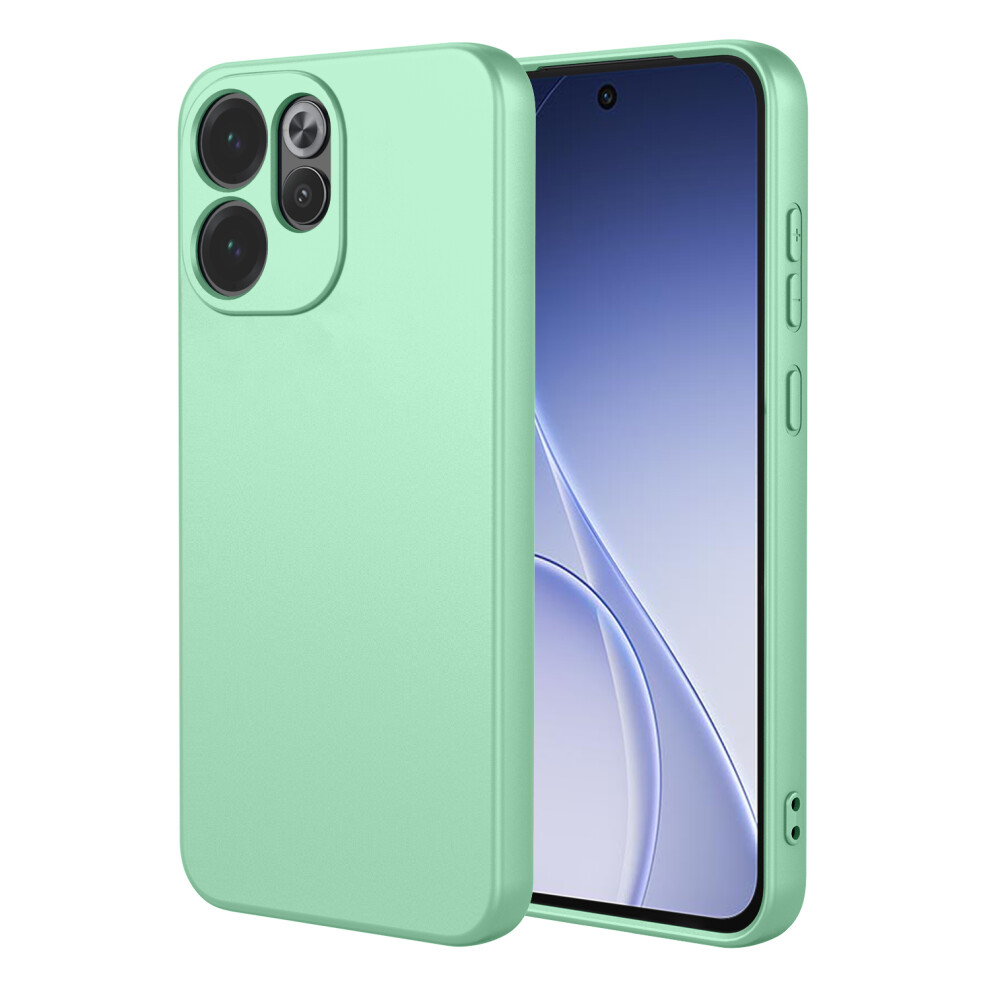 (Matcha ) For Oppo Reno15 F 5G Case Liquid Silicone Feel Soft Tpu Protective Phone Cover Green 6914297019048