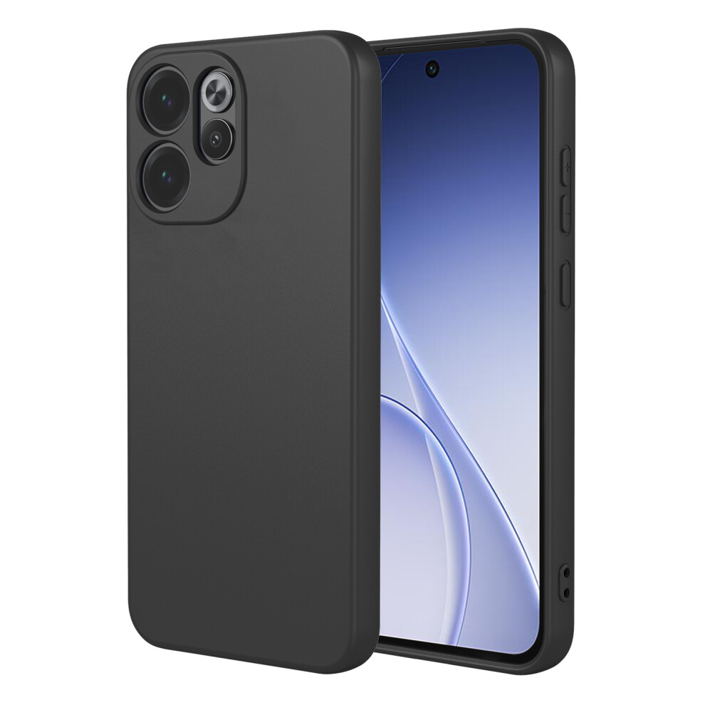 (Black) For Oppo Reno15 F 5G Case Liquid Silicone Feel Soft Tpu Protective Phone Cover Black 6914294280359