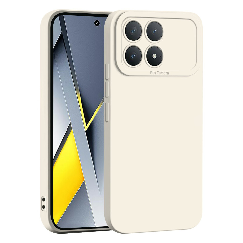 (White) For Xiaomi Redmi K90 5G / Poco F8 Pro Case Precise Camera Cutouts Soft Tpu Shockproof Phone Cover White 6914299023524