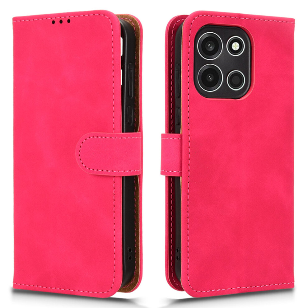 (Rose) For Oneplus Turbo 6 5G Leather Case Skin Feel Anti Drop Wallet Stand Flip Phone Cover 6914297279756