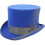 (M, Blue) Hand Made Wool Top Hat Satin Lined Small To Xxl- 1