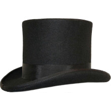 (M, Dark grey) Hand Made Wool Top Hat Satin Lined Small To Xxl-