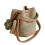 Floral Embroidered Crochet Bag With Adjustable Shoulder-Green 1