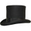 (M, Black) Hand Made Wool Top Hat Satin Lined Small To Xxl- 1
