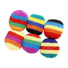 1 Set Sensory Footbag Sacks Kick Toy Woven Construction-6