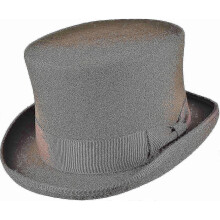 (XL, Brown) Hand Made Wool Top Hat Satin Lined Small To Xxl-