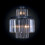 Signature FULGURANT grey metal and glass wall light 1