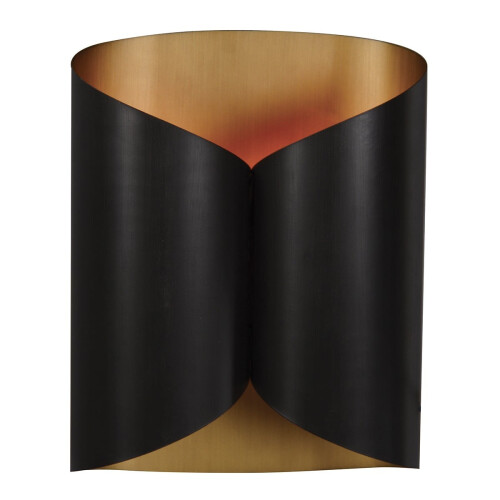 Signature Papyrus black metal wall light