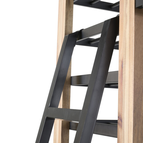 Signature Metal wine rack ladder, 25 cm long x 190 cm high