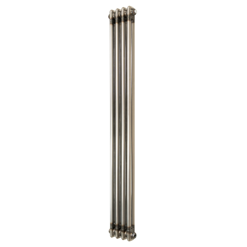 Monstershop Traditional 2 Column Radiator - 1500 x 200mm - Raw Metal in Silver - Image 3