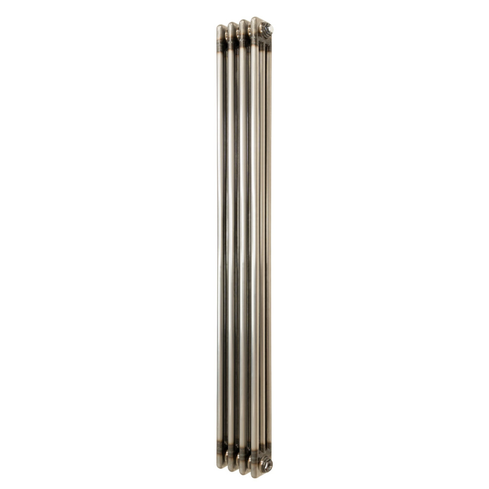 Monstershop Traditional 3 Column Radiator - 1500 x 200mm - Raw Metal in Silver - Image 2