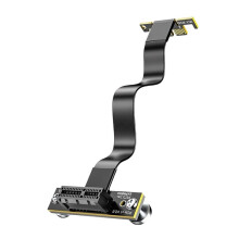 PCIe 4.0 X1 Magnetic Fixatiom Riser Cable 16Gbps 90 Dual Angle for PCIe WiFi Card M.2 Adapter USB PCIe Card 10CM