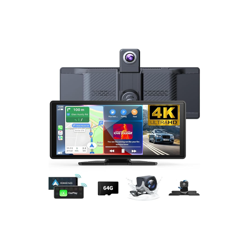 9.3" 4+64G Universal Car Stereo Gps With Carplay Android Auto Swc + Ahd Backup Camera 7455589366161